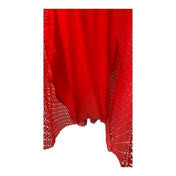 Swim Solutions Coral Crochet Bow‎ Front Tummy Control Swimdress NWT Sz 12 - Picture 4 of 7